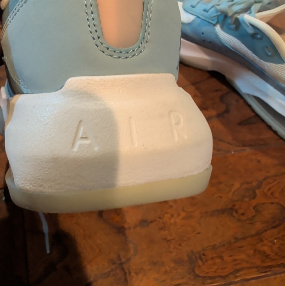 Jordan Women's Low-Top Athletic Sneakers in Light Blue, White, and Pale Pink - Picture 8 of 9